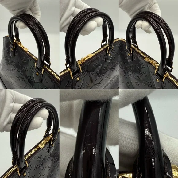 Authentic NEW Louis Vuitton Dark purple Vernis Alma GM - Picture 11 of 17